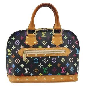Louis Vuitton Alma Handbag Monogram Multicolor Multicolour Canvas Handbag
